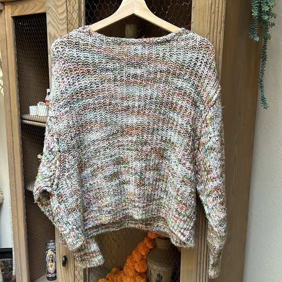 Free People Mendocino Highland V-Neck Sweater - Picture 9 of 12